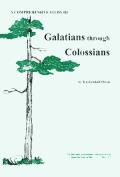 Comprehensive Study Of Galatians Through Colossians, A