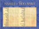 Names Of The Holy Spirit - Wall Chart - Laminated