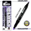 Zebrite Double-Ended Underliner (Medium / Fine) - Purple (7208-1)