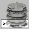 Bread Plate Base - Silvertone Aluminum - RW507A