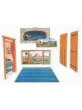 Felt - Small Unmounted Interior Background With Overlay