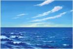 Felt - Small Unmounted Water And Sky Background