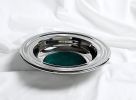 RemembranceWare - Silver Tone - Offering Plate w/ Green Felt