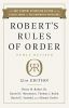 Robert's Rules of Order Newly Revised, 12th Edition