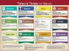Twelve Tribes Of Israel - Wall Chart - Lam